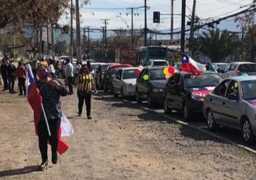 Pudahuel: Unión comunal de Allegados “Juntos Podemos” realiza masiva caravana por el “Apruebo”
