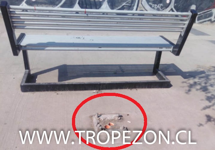 Postes metálicos del tendido eléctrico peatonal son robados en Pudahuel