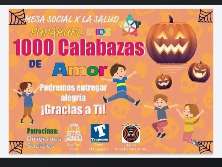 1000 Calabazas de amor: Campaña de recolección de dulces para entregar el 31 de octubre