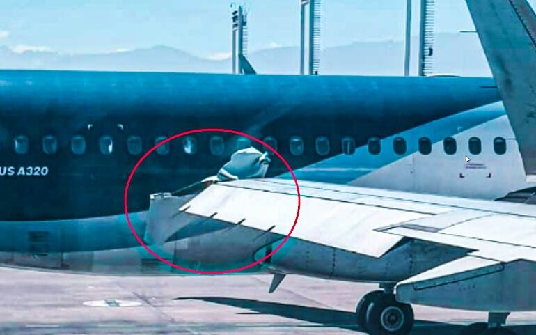 Dos aviones chocaron en la zona de embarque del aeropuerto de Pudahuel