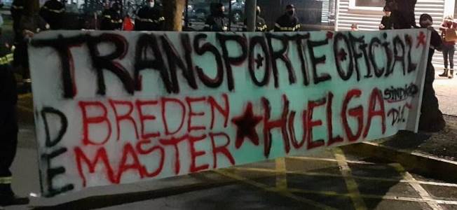 Transportistas de Empresa Breden Master inician huelga legal tras negativa de reajuste salarial en Pudahuel