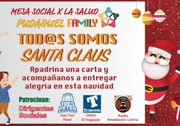 “Todos somos Santa Claus”: La campaña de la Mesa Social que pretende llevar alegría a cientos de personas en Pudahuel