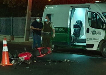 Mujer muere en choque de motocicleta con automóvil en Pudahuel rural