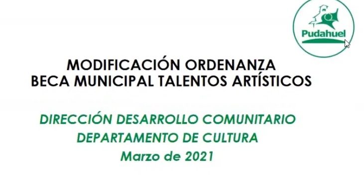 Municipalidad de Pudahuel busca mejorar beca de talentos artísticos