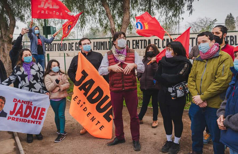 Daniel Jadue en su visita a Pudahuel: "Se empieza a sentir esperanza de cambio"