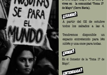 Mujeres de toma 17 de Mayo de Cerro Navia podrán acceder a talleres gratuitos de escritura