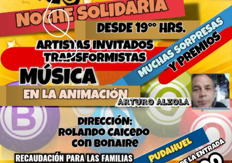 A colaborar: Mañana es el gran bingo para ayudar a damnificados de incendio en Pudahuel