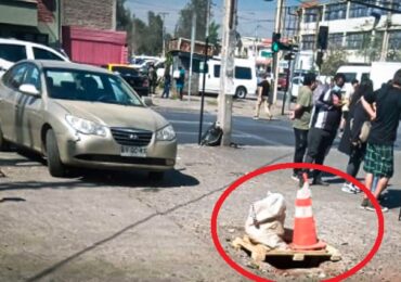 Agujero pone en peligro a peatones en Cerro Navia