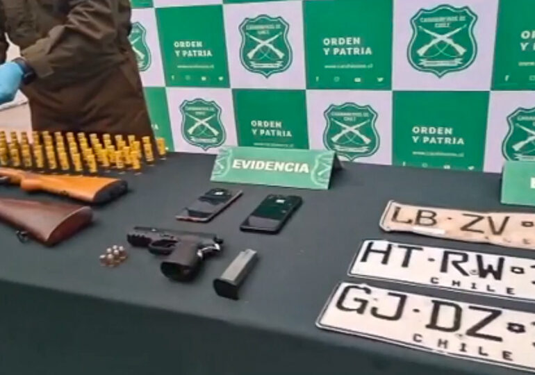 Carabineros captura a banda de delincuentes en Pudahuel que roban y clonan vehículos