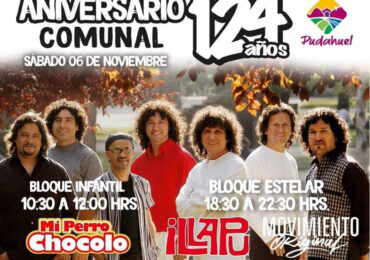 Sábado 6 de noviembre: Pudahuel celebra aniversario con gran evento musical
