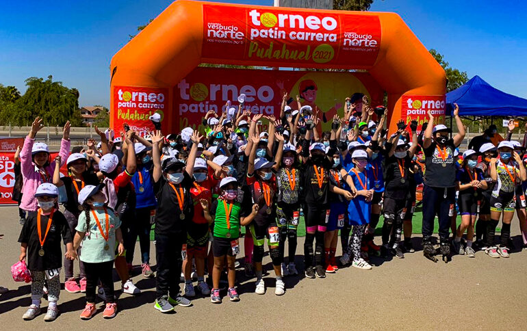 Con el auspicio de la empresa privada se realiza torneo patín carrera formativo 2021 en Pudahuel
