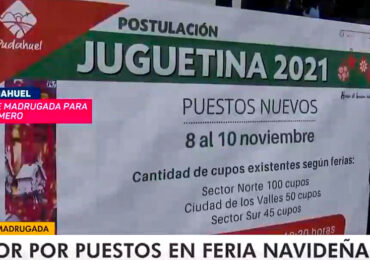 Molestia causa la entrega de números a medianoche a postulantes a puestos de ferias navideñas de Pudahuel