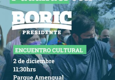 Boric en Pudahuel: Candidato presidencial visita mañana el Parque Santiago Amengual