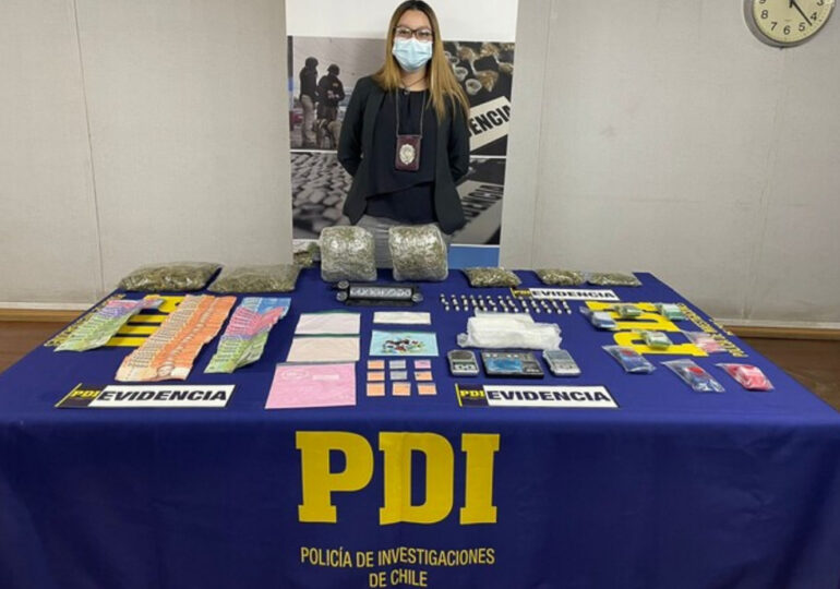 2900 dosis de drogas fueron incautadas en Pudahuel por la PDI