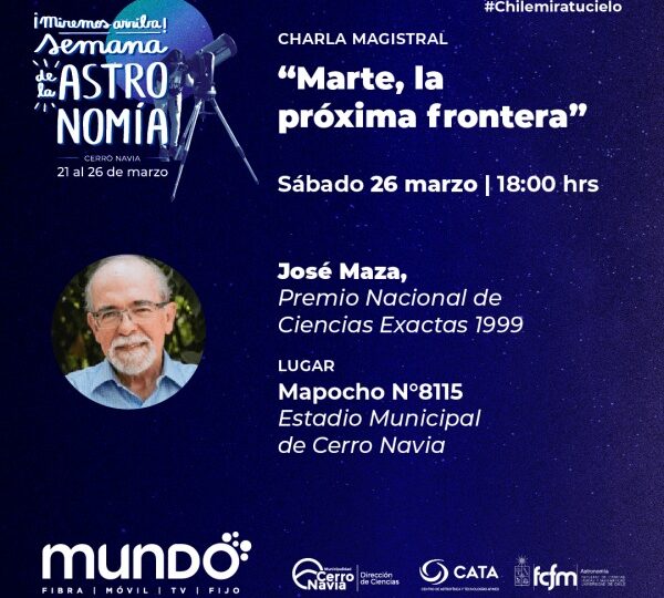 Este sábado el profe José Maza dará una charla masiva en el Estado Municipal de Cerro Navia