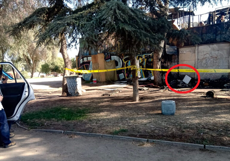 Calcinado muere persona en situación de calle por incendio al interior del parque Violeta Parra en Pudahuel