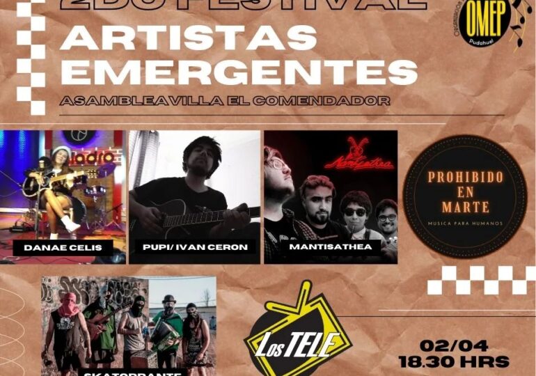 Este sábado: 2do festival de artistas emergentes organizado por Asamblea Villa El Comendador