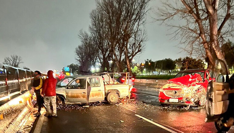 Por choque de alta energía en ruta 68 se suspende el tránsito en un tramo por auxilio de las víctimas en Pudahuel