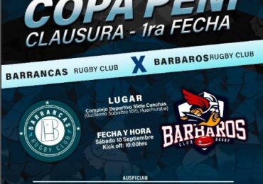 Club de Rugby Barrancas jugará este sábado la primera fecha del clausura de “Copa Peñi”