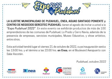 Expo Pudahuel 2022: Una oportunidad de crecimiento para los vecinos de la comuna