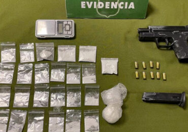 Detienen a sujeto por robo con intimidación y porte de pistola y drogas en Pudahuel