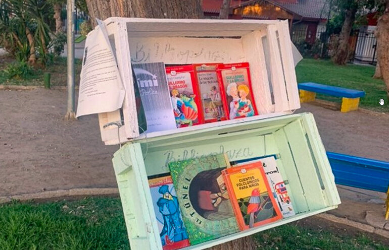 Inauguración biblioplaza de Villa Los Lagos en Pudahuel