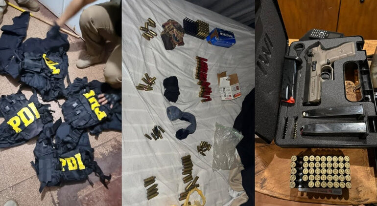 Banda delictual "Hells Angels" son capturados por Carabineros: Tenían sede de reunión en el Noviciado Pudahuel rural