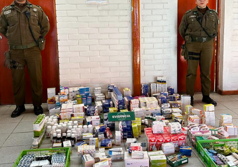 Dos detenidos por venta ilegal de medicamentos en Pudahuel