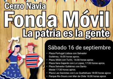 Fonda móvil recorre plazas de Cerro Navia con expresiones culturales