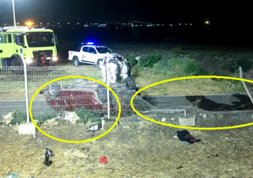 Accidente de tránsito en Pudahuel deja vehículo volcado y personas heridas