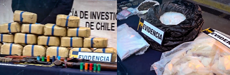 Operativo policial desmantela banda narcotraficante en Cerro Navia y Quinta Normal