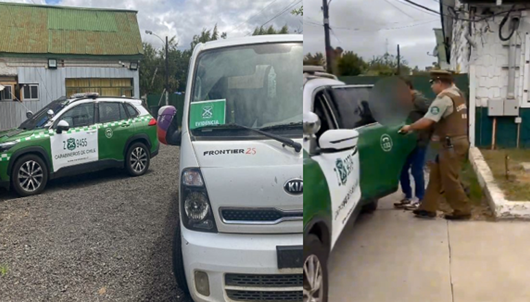Carabineros recupera vehículo robado en Cerro Navia en la comuna de Purranque