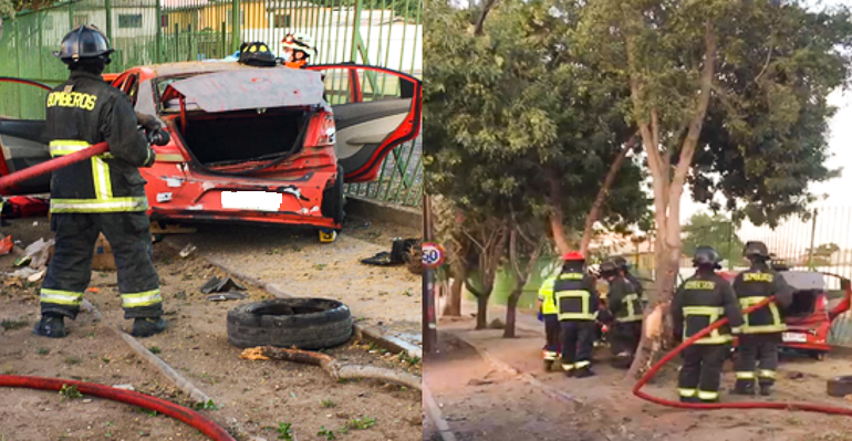 Accidente de Tránsito en Cerro Navia: Choque de alta energía deja una persona lesionada