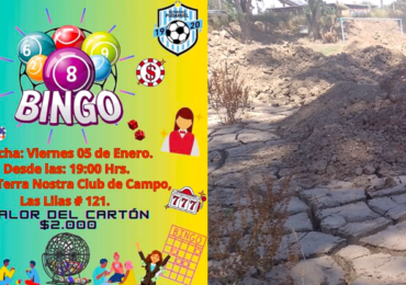 Gran Bingo solidario en Pudahuel rural busca recuperar emblemático campo deportivo inundado