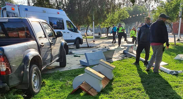 Persecución policial termina con detective herido en Pudahuel
