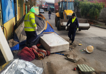 Operativo policial y municipal para el retiro de rucos en Pudahuel