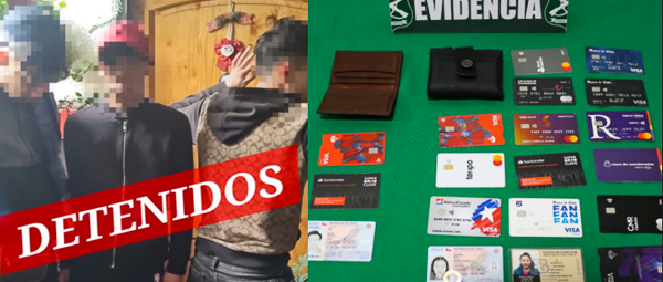 Tres delincuentes detenidos por robo con intimidación en Pudahuel