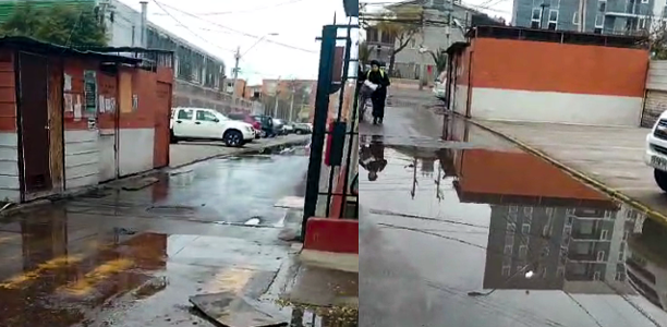 Vecinos del Condominio Los Castaños uno denuncia grave contaminación por alcantarillas tapadas en Pudahuel