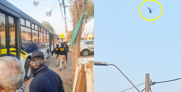 Operativo en Pudahuel: PDI detiene a 11 personas y decomisa armas y drogas