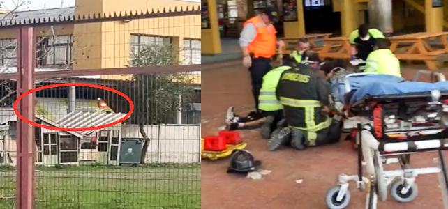 Muere hombre tras caer de la techumbre del colegio Terra Australis en Pudahuel