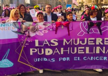 Dirigentas de Pudahuel se suman a masiva marcha por acceso a tratamiento oncológico