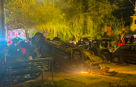 Fatal persecución policial en Pudahuel: Conductor muere tras volcamiento de camioneta robada que conducía