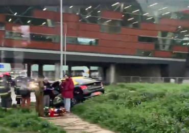 Accidente de tránsito genera alarma en acceso al aeropuerto de Pudahuel