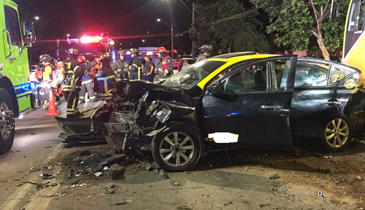 Accidente de tránsito deja varias personas lesionados en Pudahuel