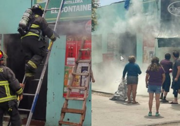 Incendio en techumbre de local comercial moviliza a Bomberos y alerta a vecinos en Cerro Navia