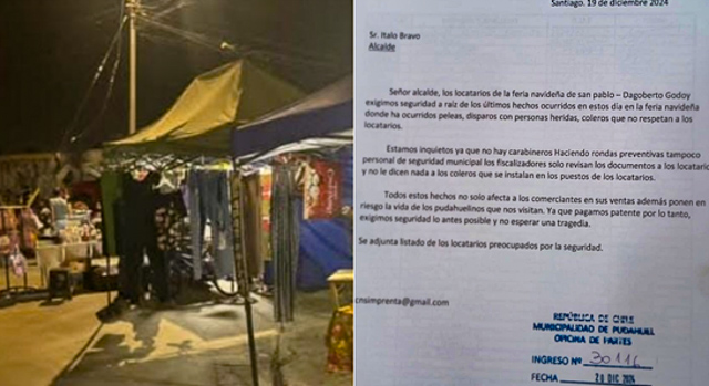 Inseguridad en feria navideña de San Pablo – Dagoberto Godoy moviliza a locatarios en Pudahuel