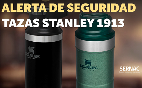 SERNAC emite alerta para cerca de 65 mil unidades de tazas Stanley por riesgo de seguridad