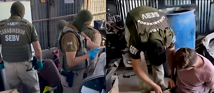 Operativo policial en Pudahuel a talleres mecánicos y desarmadurías deja dos detenidos por recepción