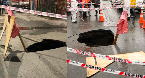 Emergencia vial en Pudahuel Sur: socavón genera preocupación en calle Oceanía