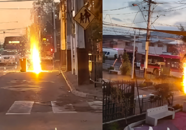 Explosión de transformador genera incendio y corte de luz en Pudahuel